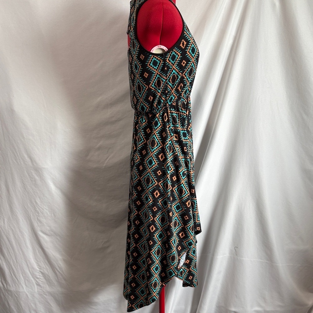 Xhilaration Black and Teal High Low Dress - Picture 4 of 7